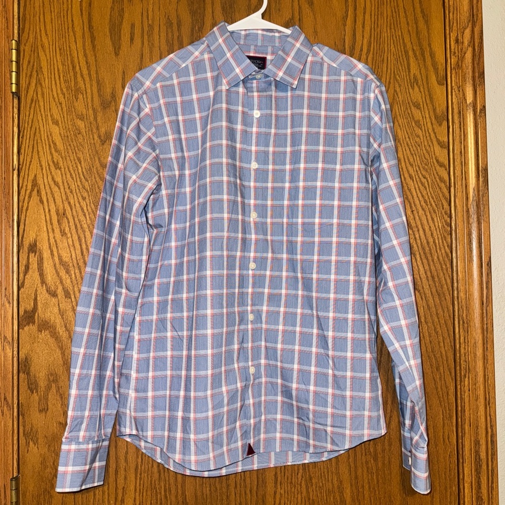 UNTUCKit Plaid Long-Sleeve Dress Shirt
